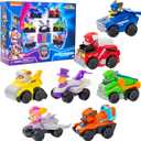 Paw Patrol: The Mighty Movie Toy Vehicle Set- 7 New Cars & Trucks w Exclusive Mayor Humdinger Action Figure-Includes Rubble, Chase, Skye, Zuma, Marshall, Rocky