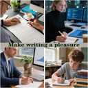 2 x Gel Pens, 0.5mm Black Ink Office Pens, Fine Tip Smooth Writer Pen with Comfortable Grip, Suitable for Students, Offices, Teachers, Nurses Notes and Journals.(10pcs)