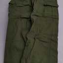 Lepunuo Cargo Pants for Women High Waisted Casual Pants Baggy Stretchy Wide Leg Y2K Streetwear with 6 Pockets (Medium, Army Green)