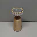 8 Inch Wood Candle Holder