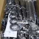 Room Divider No Drilling Curtain Rod Wall Divider for Room Separation, 4-10ft(H) 28-114inch(W) Adjustable, Heavy Duty Partition Space Separator Freestanding Tension Curtain Stand, Black