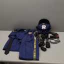 Joycover Police Officer Costume for Kids - Deluxe Police Costume for Kids with Accessories, Kids Halloween Costumes for Boys Girls, Cop Outfit Role Play Kit for Halloween Career Day-M (M(5-7Y))