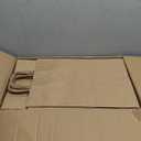 Qutuus 10x5x13 Kraft Paper Bags 100 Pcs Kraft Shopping Bags, Paper Gift Bags for Retail, Merchandise, Recycled Bulk Paper Sacks, Brown Paper Bags with Handles Bulk