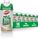 BOOST MAX Protein Shakes Ready to Drink - 30g High Protein Shake - Vanilla | Nutritional Drinks to Support Muscle Recovery After Exercise, 26 Vitamins & Minerals, 1g Sugar, 11 fl oz (Pack of 18) (EXP 03/25/26)