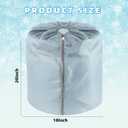 2-Pack Plant Pot Covers for Winter Freeze Protection - 18" x 20" Frost Protection Cover for Outdoor Plants & Shrubs (Silver)