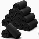 Newwiee 12 Pcs Fleece Throw Blankets Bulk 50'' x 60'' Oeko-tex Standard 100 Certified Spring Outdoor Wedding Guest Blankets Lightweight for Sleepover Donation Lap Pet Sofa Home (Black)