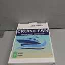 Cruise Fan Cabin Approved - Magnetic Hook Included To Hang On Walls - Portable USB Rechargeable & Plug-In, Timer Function & 5-Speed Adjustable, White Noise, Long Battery Life, Perfect for 2025 Cruises (Black - 2000mAh Battery)