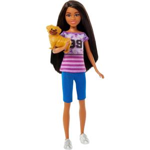 Barbie Ligaya Doll with Pet Dog, from and Stacie to The Rescue Movie Toys, Dark Hair Doll