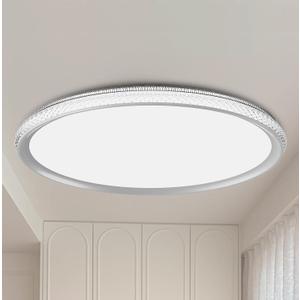 LED Ceiling Light 15-Inch Dimmable Flush Mount with 5CCT Adjustable Color Temperature (2700K-5000K), 35W 4000LM, Ceiling Light Fixture for Bedroom, Kitchen, Living Room, Office, and Hallway.