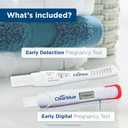 Clearblue Early Pregnancy Test Kit, at-Home Pregnancy Test Kit for Women, hCG Hormone Pregnancy Tests with Easy-to-Read Results, 7 Tests