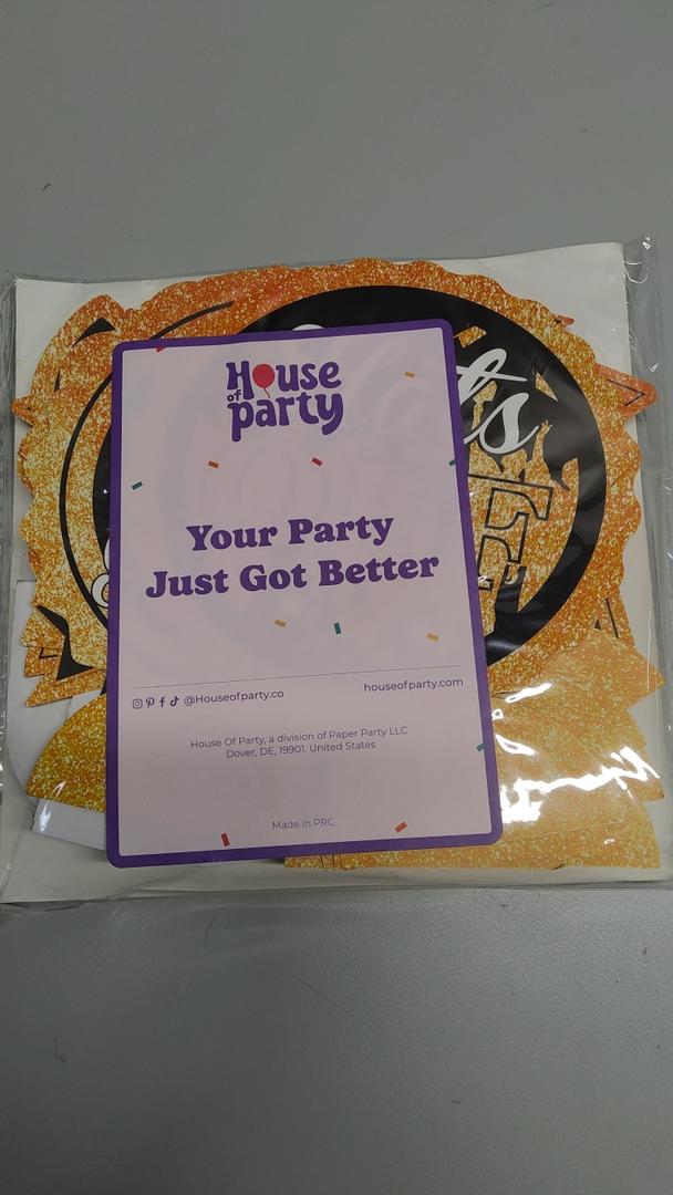 HOUSE OF PARTY Graduation Table Decorations | 10 PCS Black and Orange Table Centerpieces | Double-Sided Congratulate Graduation Honeycomb Center Table Toppers for Grad Class of 2024 Party Supplies