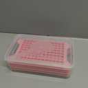 Mini Ice Cube Tray for Freezer: GGUW Nugget Ice Cube Tray with Bin - Crushed Ice Tray Making 4108 PCS Icecube - Easy Release Iced Maker Trays