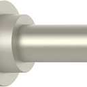 Thestoa Brushed Nickel Shower Curtain Rod Adjustable 43-78 inch, 1"Diameter Spring Tension Curtain Rod No Drill, Anti-Rust Non-Slip Shower Rod for Bathroom Tension Rod