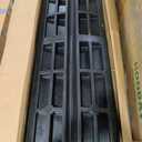 Pyle Car Vehicle Curbside Driveway Ramp - 4ft Heavy Duty Rubber Threshold Bridge Tracks Curb Ramps, 2 Pieces Set (for Car, Truck, Scooter, Bike, Motorcycle, Wheelchair Mobility), Black