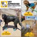 Hcpet Dog Shoes for Dogs, Dog Booties for Dogs, Anti-Slip Dog Boots & Paw Protectors for Hot Pavement Winter Snow Hiking with Reflective Straps Black Size 7, 4PCS