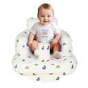 Inflatable Baby Chair, Baby Inflatable Seat for Babies 3 Months and Up Summer Inflatable Baby Seat for Sitting Up, Blow Up Baby Floor Seat with Built in Air Pump, Rainbow