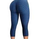 FITTOO Womens High Waisted Yoga Pants Tummy Control Scrunched Booty Leggings Workout Running Butt Lift Textured Tights M 