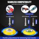 133 PCS Sanding Disc Drill Polishing Kit Sanding Attachment, 3 Inch Wet Dry Headlight Restoration Kit, Hook and Loop Sandpaper Buffing Pads with Rotary Tools for Car Wood Metal Glass Resin Expoxy