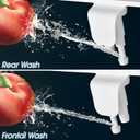 BIGCOW Ultra-Slim Bidet Attachment for Toilet - Dual Nozzle (Frontal & Rear Wash) with Adjustable Cold Water Pressure and Stainless Steel Inlet - Hygienic Solution for Fresh Cleanliness (Silver)
