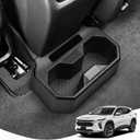 Karltys Car Backseat Cup Holder, Fixable Rear Cup Holder Organizer Tray with Tools, Interior Accessories Floor Back Seat Cup Holder for Chevy Chevrolet Trax 2024 2025 2026