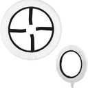 Cosmos 2 Pcs Ring Ligter Diffuser Soft Cover White Light Diffuser Cloth for Photography Video Studio, Fits 12" to 14" Ring Light