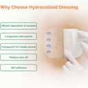 3 x Extra Thin Hydrocolloid Bandages 10 Pack 4" x 4" Large Wound Care Dressing, Self Adhesive Big Waterproof Hydrogel Patch Bandaids Healing for Burn Blister Bedsore Acne Care