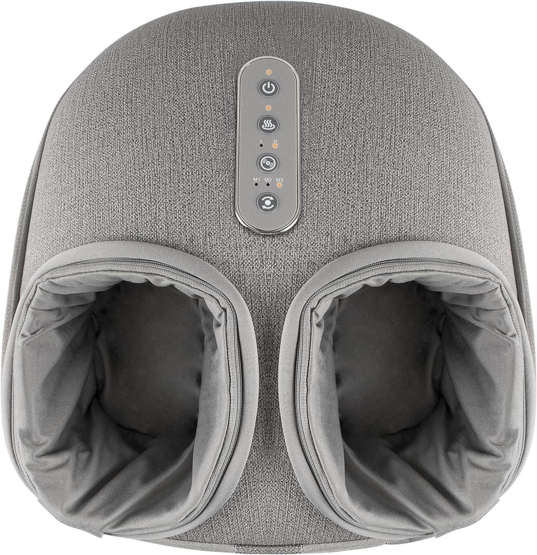 Medcursor Foot Massager Machine with Heat, Shiatsu Deep Kneading, Delivers Relief for Tired Muscles and Plantar, Multi-Level Settings & Adjustable Intensity for Home or Office Use, FSA HSA Eligible