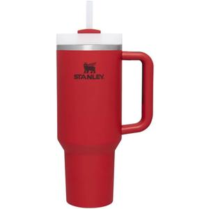STANLEY Quencher ProTour Flip Straw Tumbler with Leakproof Lid 40 oz | Built-In Straw and Handle | Cup Holder Compatible for Travel | Insulated Stainless Steel Cup | BPA-Free | Red