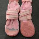 Paw Protectors for Hot Pavement Summer Heat Protection, Mesh Breathable Nonslip Dog Booties for Hardwood Floors Indoor, Outside Walking Running Hiking (Pink, Size 1)