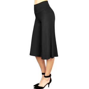 Made by Johnny Women's Knit Culottes Pants XXL BLACK