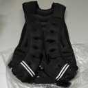 ZELUS Weighted Vest, 20 lb Weight Vest with Reflective Stripe for Workout, Strength Training, Running, Fitness, Muscle Building, Weight Loss, Weightlifting (20 lb, Black)