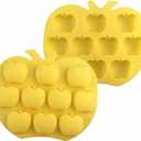 Apple Silicone Mold - MoldFun Apple Mold for Chocolate, Cupcake topper, Jello, Candy, Gummy, Ice Cube, Cookie, Muffin, Mini Soap