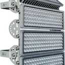 Kekeou Stadium Lights Outdoor LED Flood Light Outdoor 56000 Lumens Surge 6KV Field Lighting 6500K IP67 Waterproof Adjustable Lighting Angle Riding Arena Lights for Court (100W 4pack)