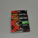 3M Scotch Double-Sided Carpet Tape 1.3 in x 40 ft Heavy Duty Indoor/Outdoor Rug Gripper for Hardwood, Vinyl, Tile & Concrete Floors Non-Slip Adhesive for Area Rugs and Mats
