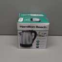 Hamilton Beach Electric Tea Kettle, Water Boiler & Heater, 1.7 Liter, Cordless Serving, 1500 Watts for Fast Boiling, Auto-Shutoff and Boil-Dry Protection, Stainless Steel (40880)