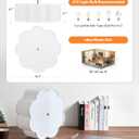 VONLUCE Semi-Flush Mount Ceiling Light, 15.7" Modern 3-Light Ceiling Light Fixture with White Petal-Shaped Shade 3 E26 Sockets for Bedroom Entryway Living Room, Gold Finish, ETL Certificated