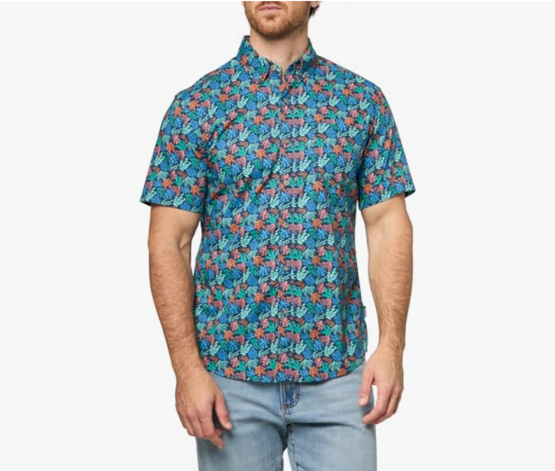 Eddie Bauer Mens Eddie Bauer Printed Baja Shirt(2XL)