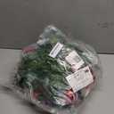 Christmas Garland with Lights, 9FT 30 LED Prelit Christmas Garland for Mantle,Outdoor Indoor Christmas Decorations Garland Battery Operated with Timer, Bows,Flowers,for Stairs,Railing,Fireplace,Door