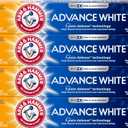 Arm & Hammer Advance White Toothpaste, Clean Mint Flavor, Stain Defense Technology, 6 Ounce (Pack of 4)