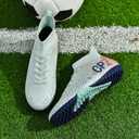 Soccer Cleats for Mens, Womens Indoor Soccer Shoes Unisex Baseball Turf Shoes Youth Rugby Shoes Adult AG FG TF Football Boots Wide Training Sneaker, Size 44