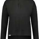 Holloway Women's Ladies Ventura 1/4 Zip Pullover (Black, M)