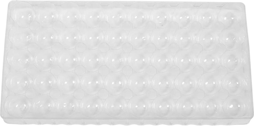jojofuny Raffle Storage Box for Lottery Balls with Transparent Lid, Durable Number Balls Holder Organizer, 10-Compartment Large Capacity for Party Games, Events & Classroom Activities