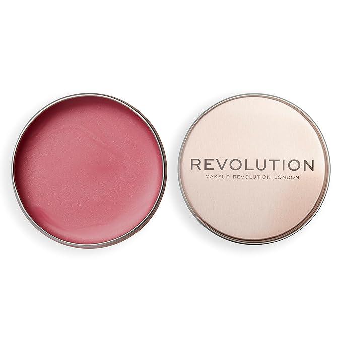 Revolution, Balm Glow, MultiUse Cream Balm, Dewy Natural Finish for Cheeks, Lips & Lids, Sheer Color, Rose Pink, Vegan & CrueltyFree, 1.12 oz