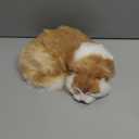 Realistic Orange Bicolor Sleeping Cat Figurine - Furry Kitten Statue, Lifelike Kitty Home & Office Decor, Collectible Gift, Photo Prop