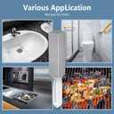 Toilet Bowl Cleaner Pumice Stone -Hard Water Stain Remover with Ergonomic Handle, Powerfully Removes Toilet Bowl RingsRust &LimeIdeal for Toilet Brush/BBQ Grills/Sink/Pool/Bathroom2Pack