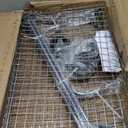 Commercial Grade NSF Listed Metal Wire Mesh Storage Chrome Mobile Security Cage Kit, 24" x 48" x 70", Perfect for Warehouse, Grocery Store, Restaurant, Dishroom