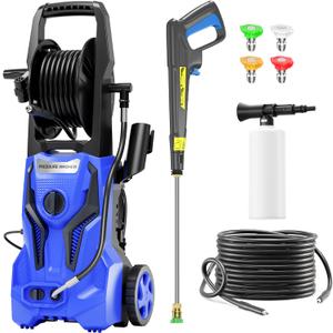 Electric Pressure Washer - 5000PSImax 3.2GPM ZHUOLIN Power Washer for Cars Washing with 25FT Pressure Hose, Blue