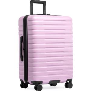 U.S. Traveler Boren Expandable Hardside Rugged Travel Luggage with 8 Spinner Wheels, Lavender, Checked-Medium 26-Inch, Checked-Medium 26-Inch, No USB Port