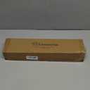 KAMANINA Black Curtain Rod 32 to 58 Inch (2.6-4.8 Feet), 1 Inch Heavy Duty Curtain Rods for Windows, Modern Adjustable Drapery Rods with End Cap (32"-58"), Black