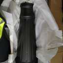 PARTPHONER Outdoor Lamp Post Light 3-Head, Classic Black with Clear Glass Panels, E26 Base Maximum 100W (3 LED Bulbs Included), Waterproof Street Light for Backyard, Garden, Driveway